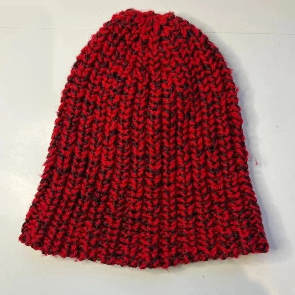 Rag & Bone Black and Red Beanie